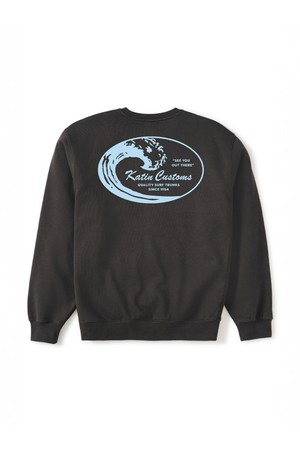 타이달 크루넥 스웻셔츠 - 블랙 워시