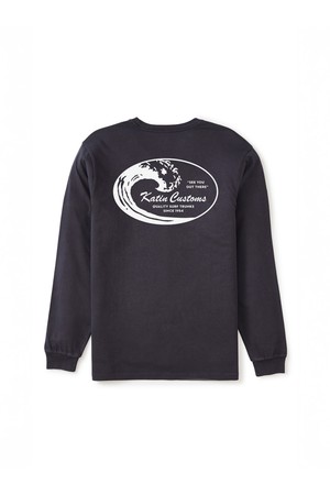 타이달 긴팔 티셔츠 - 폴라 네이비