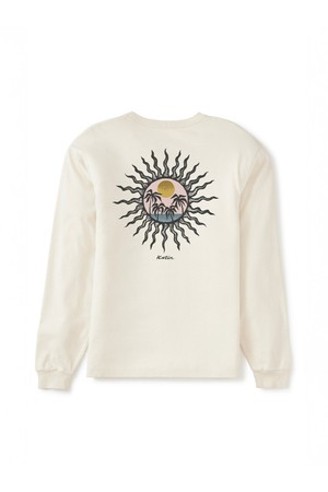 레디언트 긴팔 티셔츠 - 빈티지 화이트