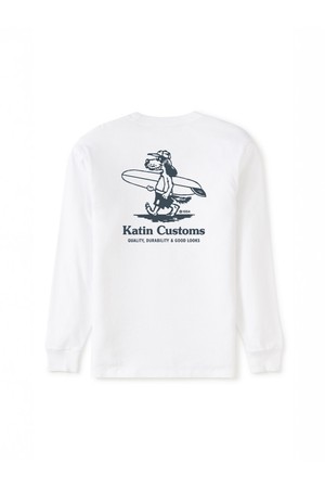 루 긴팔 티셔츠 - 화이트