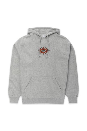 헤이즈 EMB 후드티 - 헤더 그레이