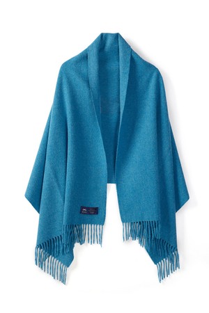 메리노울 숄 70cm - 오션 블루
