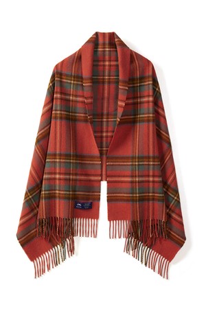 메리노울 숄 70cm - 앤틱 로얄 스튜어트