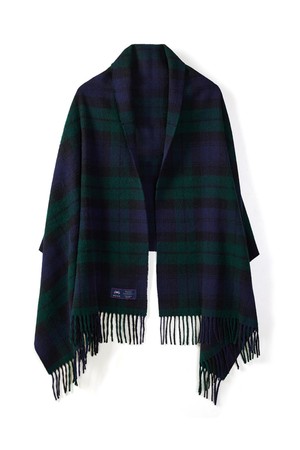 메리노울 숄 70cm - 블랙 워치