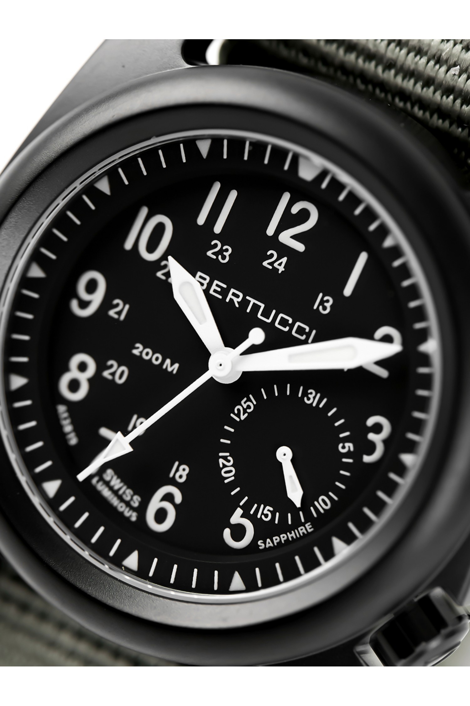 メンズ 希少モデル BERTUCCI A-2S フィールドウォッチ 100M防水