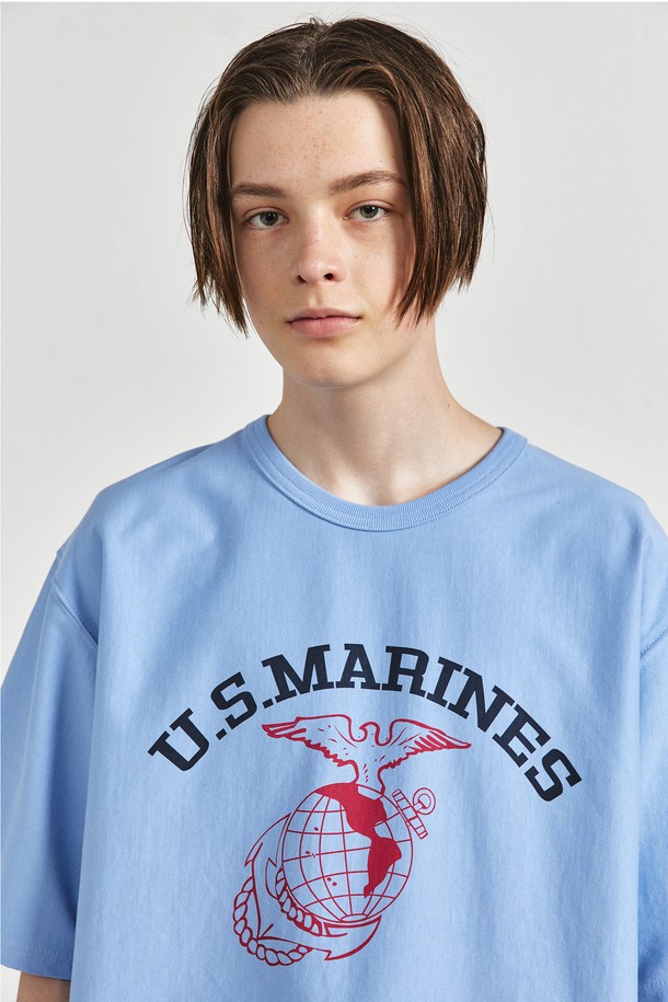 UNION BALANT - 반팔티셔츠 - U.S Marines t-shirts skyblue