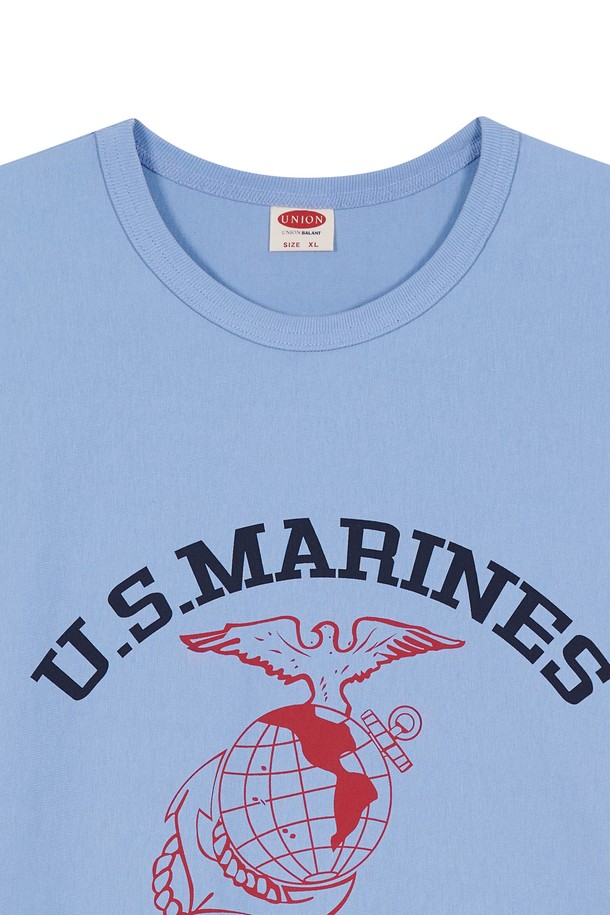 UNION BALANT - 반팔티셔츠 - U.S Marines t-shirts skyblue