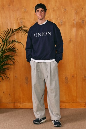 Balloon Fit Sweat Pants 8% Melange