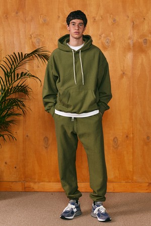 heavy weight sweat pants khaki