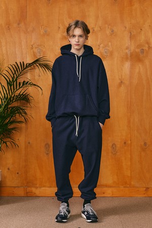 heavy weight sweat pants navy