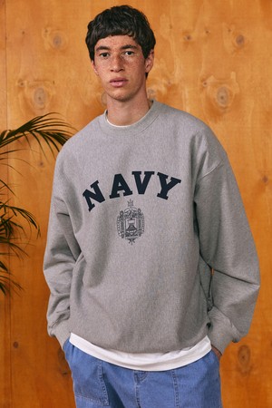 navy sweatshirts grey