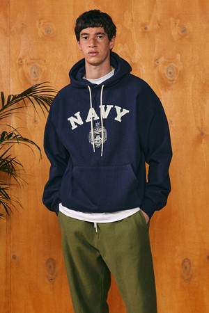 navy sweat hoodie navy