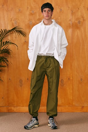 nylon stopper pants khaki