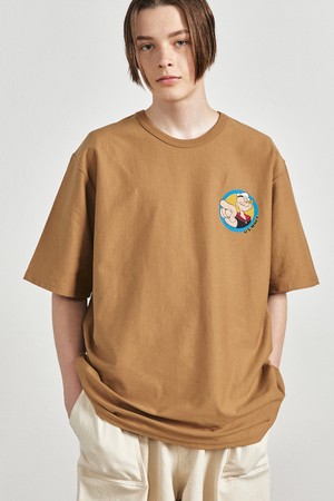 Popeye P1 t-shirts Camel