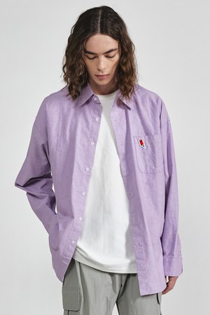 Parrot Wappen Oxford Shirt Purple