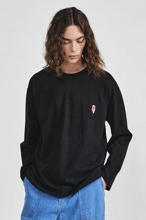 parrot long sleeve t-shirt black