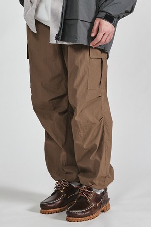 nylon stopper pants brown