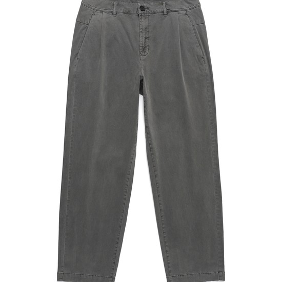 가먼트 다잉 면 트윌 팬츠 Gray