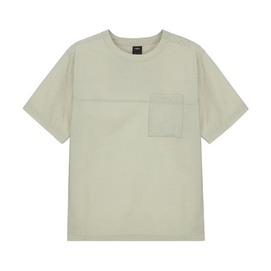 컴포트 시어서커 반팔 티셔츠 Light Khaki Beige