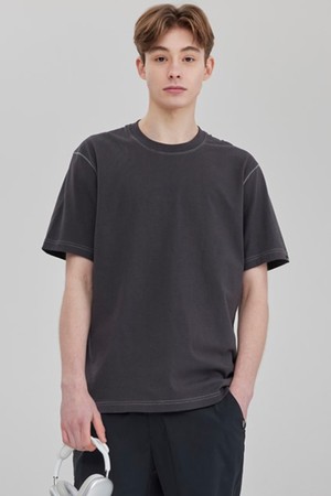 오가닉 반팔 티셔츠 Dark Gray