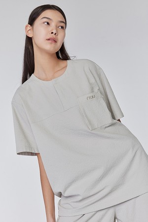 시어서커 반팔 티셔츠 2 Warm Gray