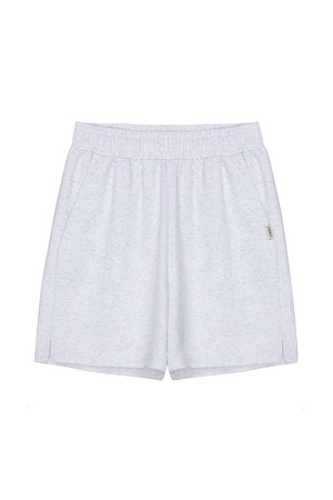 W 분또 하프 팬츠 Melange Gray