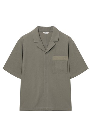 시어서커 오픈 카라 셔츠 2 Light Khaki