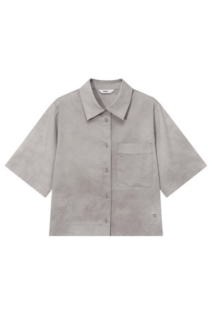 W 보타닉 포켓 반팔 셔츠 Light Gray