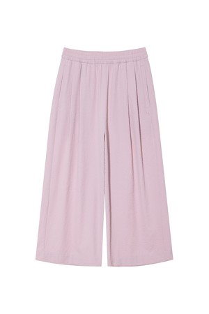 W 시어서커 와이드 팬츠 3 Grayish Pink