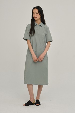 W 워케이션 셔츠원피스 Grayish Green