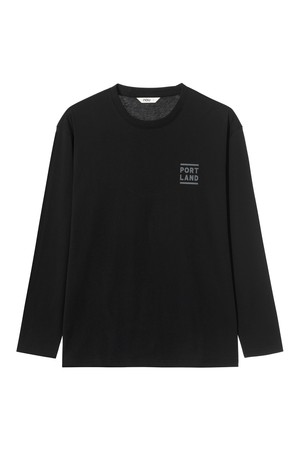 포틀랜드 롱슬리브 티셔츠 Black