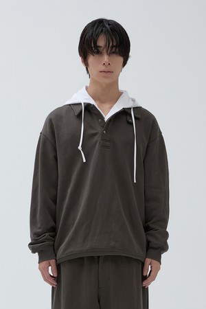 워케이션 스웻 맨투맨 Charcoal Brown