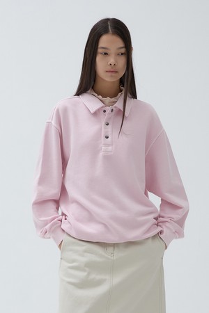 가먼트다잉 워케이션 스웻 맨투맨 Pink