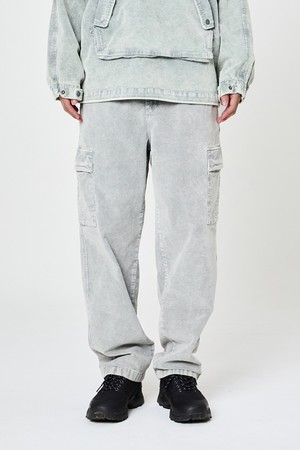 가먼트다잉 코듀로이 카고팬츠 Light Gray