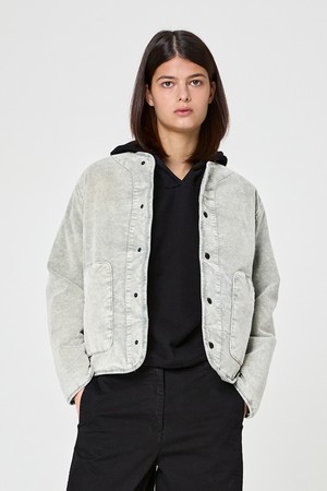 가먼트다잉 코듀로이 패딩 자켓 Light Gray