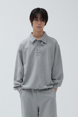 워케이션 스웻 맨투맨 Melange Gray