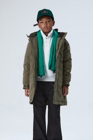KIDS 어센틱 야상 다운 코트 Khaki