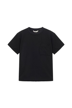 KIDS 시어서커 반팔 티셔츠 Black