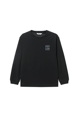 KIDS 포틀랜드 롱슬리브 티셔츠 Black