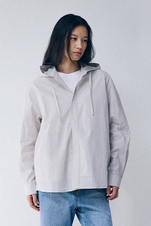 에어로쉘 후드 셔츠 Light Gray