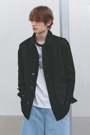 워시드 트윌 자켓 Black