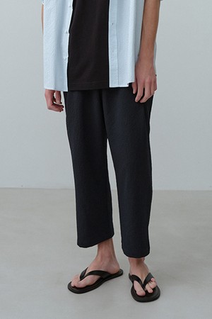 페블 시어서커 8부 팬츠 Navy