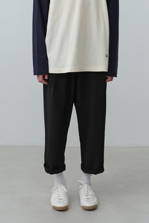 페블 시어서커 8부 팬츠 Black