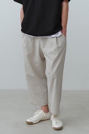 페블 시어서커 8부 팬츠 Warm Gray