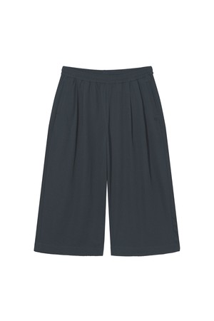 W 시어서커 8부 와이드 팬츠 Navy