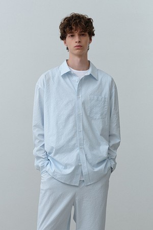 시어서커 셔츠 Light Blue