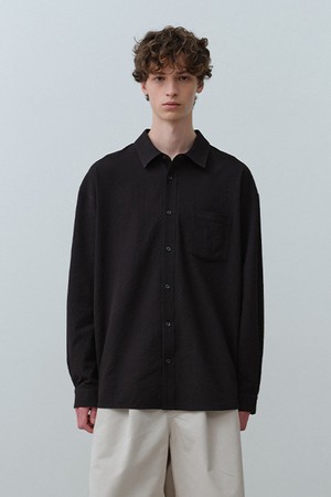 시어서커 셔츠 Black