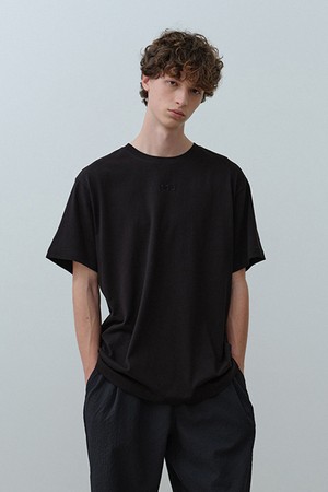 코튼 베이직 반팔 티셔츠 Black