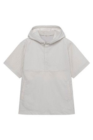 에어로쉘 반팔 후드 아노락 Light Gray