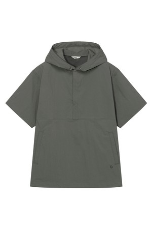 에어로쉘 반팔 후드 아노락 M Khaki